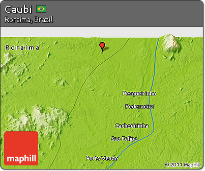 Physical 3D Map of Caubi