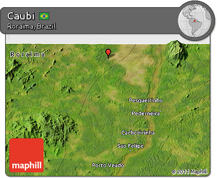 Satellite 3D Map of Caubi