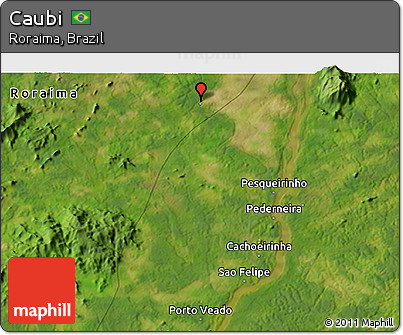 Satellite 3D Map of Caubi