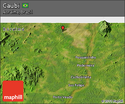 Satellite 3D Map of Caubi