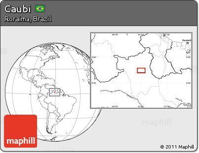 Blank Location Map of Caubi