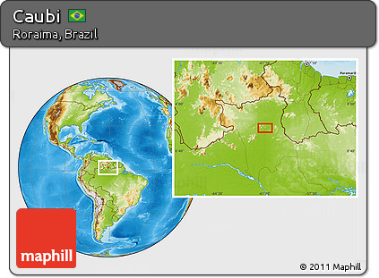 Physical Location Map of Caubi