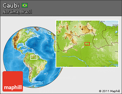 Physical Location Map of Caubi