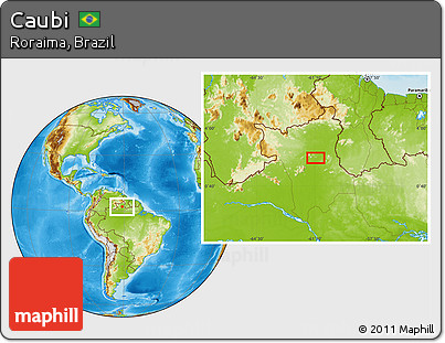 Physical Location Map of Caubi