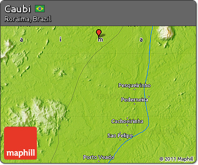 Physical Map of Caubi