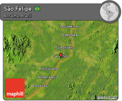 Satellite Map of São Felipe