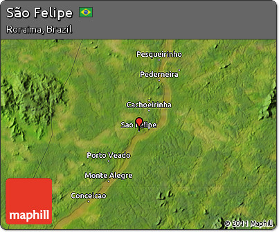 Satellite Map of São Felipe