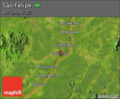 Satellite Map of São Felipe