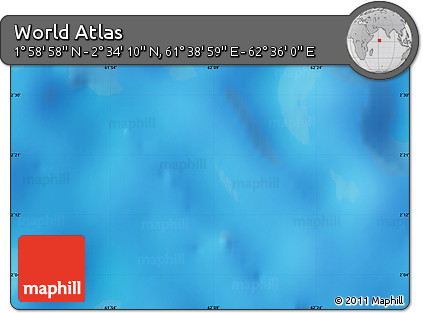 Physical Map of the Area around 2° 16' 34" N, 62° 7' 30" E
