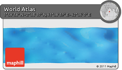 Physical Panoramic Map of the Area around 2° 16' 34" N, 62° 7' 30" E