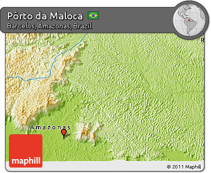Physical 3D Map of Pôrto Da Maloca