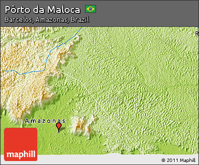 Physical 3D Map of Pôrto Da Maloca