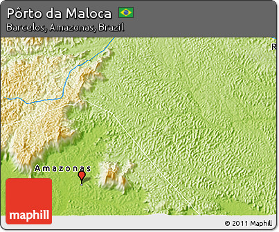 Physical 3D Map of Pôrto Da Maloca