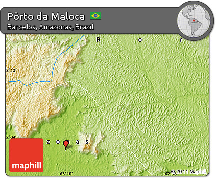 Physical Map of Pôrto Da Maloca