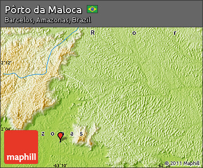 Physical Map of Pôrto Da Maloca