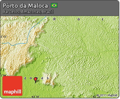 Physical Map of Pôrto Da Maloca