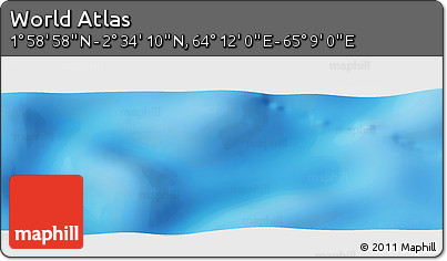 Physical Panoramic Map of the Area around 2° 16' 34" N, 64° 40' 30" E