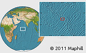 Satellite Location Map of the area around 2° 16' 34" N, 65° 31' 30" E