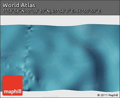 Satellite 3D Map of the Area around 2° 16' 34" N, 66° 22' 30" E