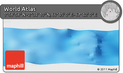 Physical Panoramic Map of the Area around 2° 16' 34" N, 67° 13' 29" E