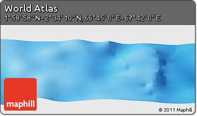 Physical Panoramic Map of the Area around 2° 16' 34" N, 67° 13' 29" E
