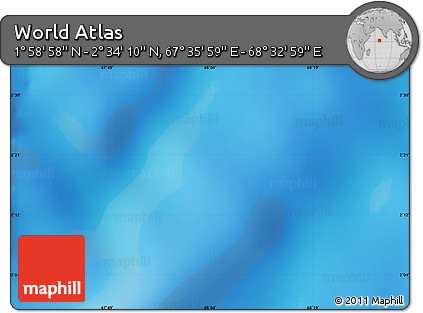 Physical Map of the Area around 2° 16' 34" N, 68° 4' 29" E
