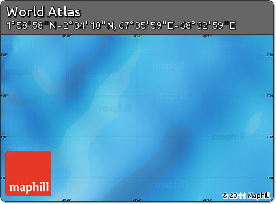 Physical Map of the Area around 2° 16' 34" N, 68° 4' 29" E
