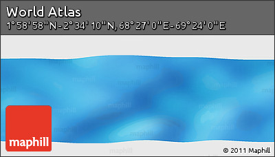 Physical Panoramic Map of the Area around 2° 16' 34" N, 68° 55' 30" E