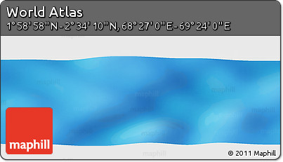 Physical Panoramic Map of the Area around 2° 16' 34" N, 68° 55' 30" E