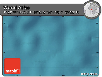 Satellite Map of the Area around 2° 16' 34" N, 6° 52' 30" E