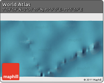 Satellite 3D Map of the Area around 2° 16' 34" N, 70° 37' 30" E