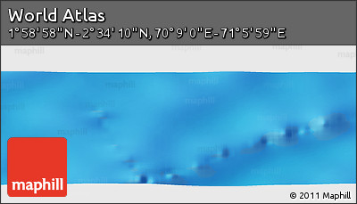 Physical Panoramic Map of the Area around 2° 16' 34" N, 70° 37' 30" E