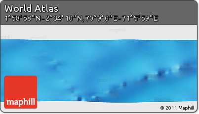 Physical Panoramic Map of the Area around 2° 16' 34" N, 70° 37' 30" E