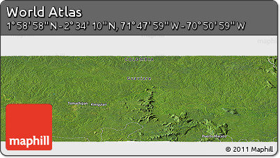 Satellite Panoramic Map of the Area around 2° 16' 34" N, 71° 19' 29" W