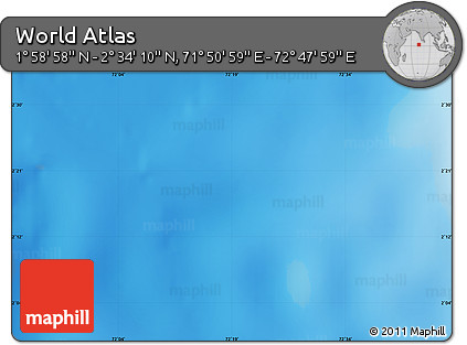 Physical Map of the Area around 2° 16' 34" N, 72° 19' 29" E