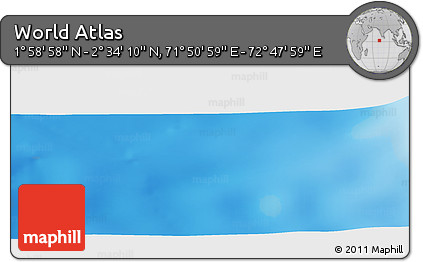 Shaded Relief Panoramic Map of the Area around 2° 16' 34" N, 72° 19' 29" E