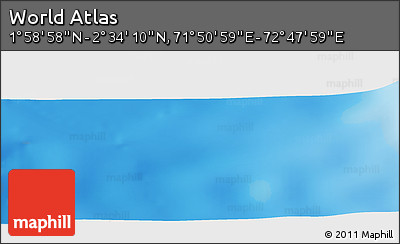 Shaded Relief Panoramic Map of the Area around 2° 16' 34" N, 72° 19' 29" E