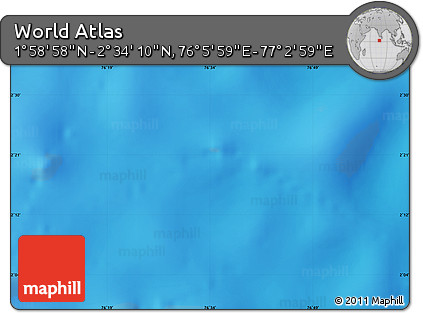 Physical Map of the Area around 2° 16' 34" N, 76° 34' 29" E