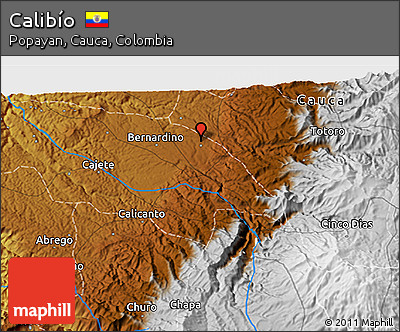 Physical 3D Map of Calibío