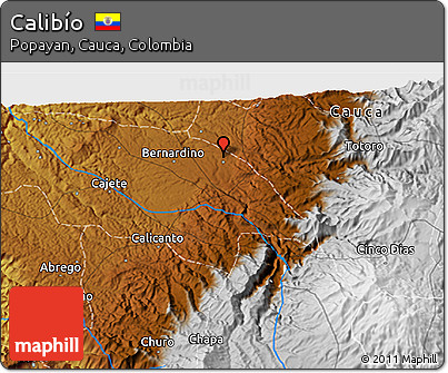 Physical 3D Map of Calibío