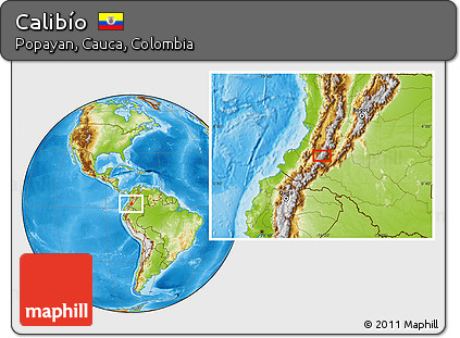 Physical Location Map of Calibío