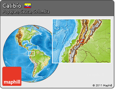 Physical Location Map of Calibío