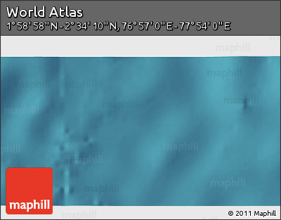 Satellite 3D Map of the Area around 2° 16' 34" N, 77° 25' 30" E
