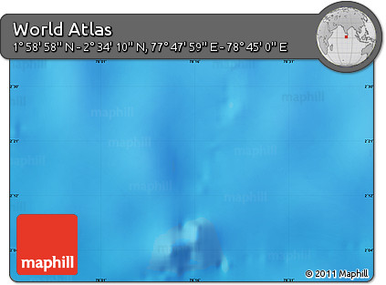 Physical Map of the Area around 2° 16' 34" N, 78° 16' 30" E