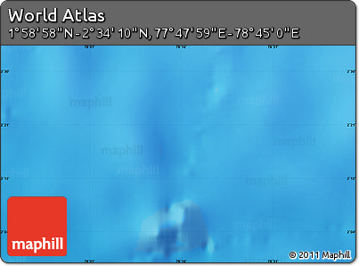 Physical Map of the Area around 2° 16' 34" N, 78° 16' 30" E