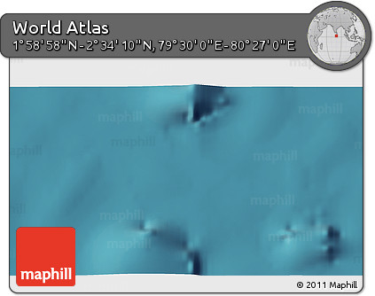 Satellite 3D Map of the Area around 2° 16' 34" N, 79° 58' 29" E