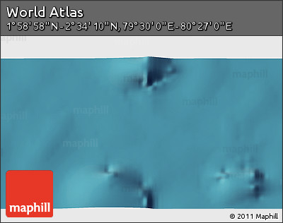 Satellite 3D Map of the Area around 2° 16' 34" N, 79° 58' 29" E