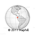 Outline Map of the Area around 2° 16' 34" N, 80° 40' 30" W, rectangular outline