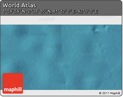 Satellite 3D Map of the Area around 2° 16' 34" N, 81° 40' 30" E