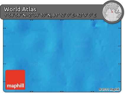 Physical Map of the Area around 2° 16' 34" N, 81° 40' 30" E